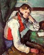 Paul Cezanne Boy in a Red Waistcoat Sweden oil painting reproduction